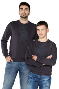 Men's Sweatshirt Graphite Ethnic, S