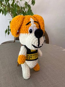 Knitted dog Patron, made of hypoallergenic threads