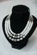 Necklace made of natural stones and mother-of-pearl