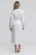 Жіноча сукня білого кольору з блакитно-молочною вишивкою, XL