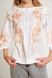 Women's White Shirt with Pink Flowers, L
