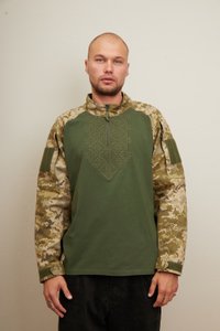 Ubaks Tactical Long Sleeve Shirt with Embroidery, S