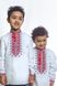Boys' Cotton Shirt Hetman with Dark Red Embroidery, 152