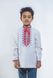 Boys' Cotton Shirt Hetman with Dark Red Embroidery, 152