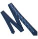 Blue narrow embroidered tie