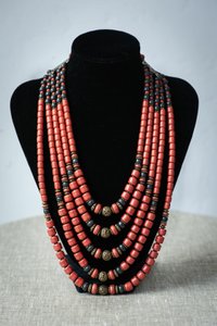 Luxuriant Red Ceramic Necklace