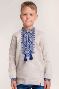 Boys' Linen Embroidered Shirt Alatyr, 86