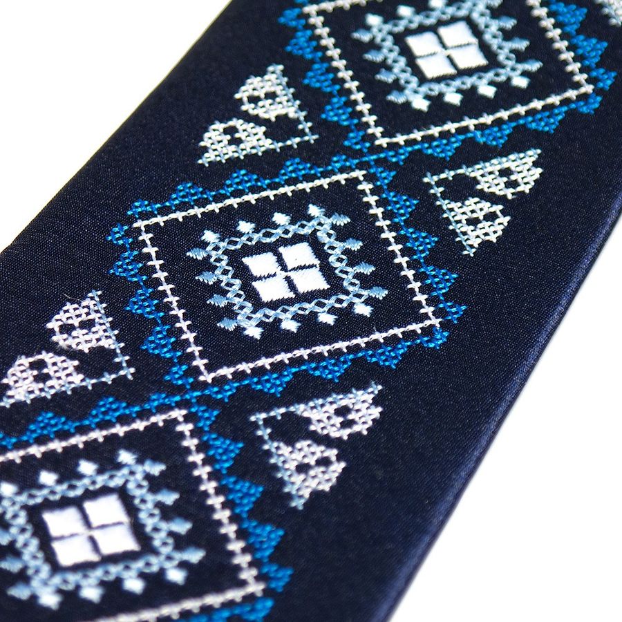 Tie with embroidery