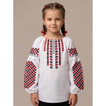 Children's embroidered shirt for girls "Patsyorki", 116