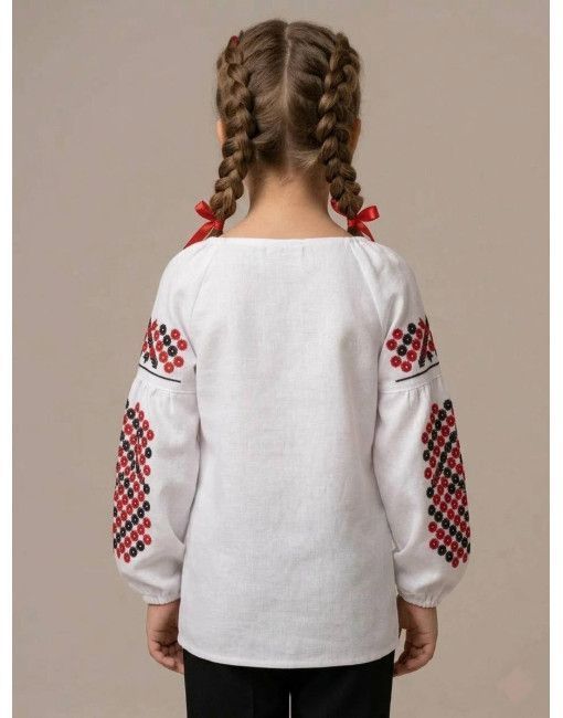 Children's embroidered shirt for girls "Patsyorki", 116