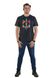 Men's Black T-Shirt with Coloured Tryzub, S