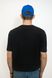 Men's Black T-Shirt with Coloured Tryzub, M