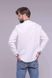 Men's White Shirt with Black Embroidery, 41