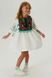 Сукня для дівчинки з різнокольоровою вишивкою, 122