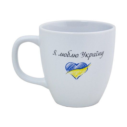 Чашка "Я люблю Україну", біла