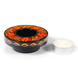 Petrykivka Painting Wooden Candlestick