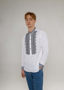 Embroidery for men Teren white