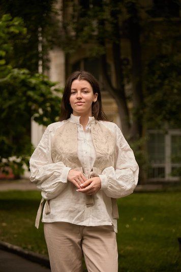 Blouse with heptarik &ldquo;Yavorivskyi divotsvit&rdquo;, S-M