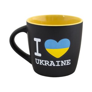 Cup "I love Ukraine", yellow