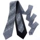 Вишита краватка сірого кольору