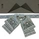 Women's Embroidered Bow Tie in Gray Color