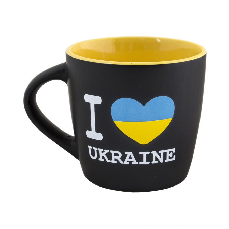 Чашка "I love Ukraine", жовта