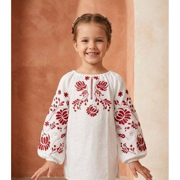Children's embroidered shirt for girls "Porichka", 80