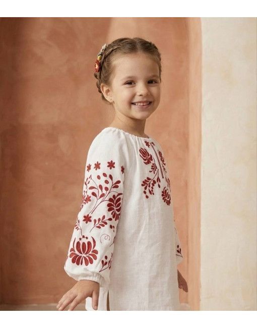 Children's embroidered shirt for girls "Porichka", 80