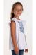 Sleeveless Embroidered T-shirt for Girls , 116