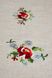 Скатертина ручної роботи, червоні квіти, 210×150 см
