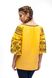 Women's Embroidered Shirt in  Yellow Linen, S