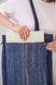 Denim woven shopper