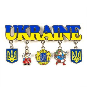 Магніт металічний "Ukraine"