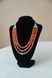 Handmade necklace, vintage coral