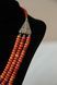 Handmade necklace, vintage coral