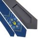 Blue Embroidered Tie with Trident (Tryzub)