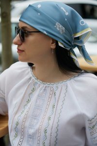 Blue scarf "My Odesa"