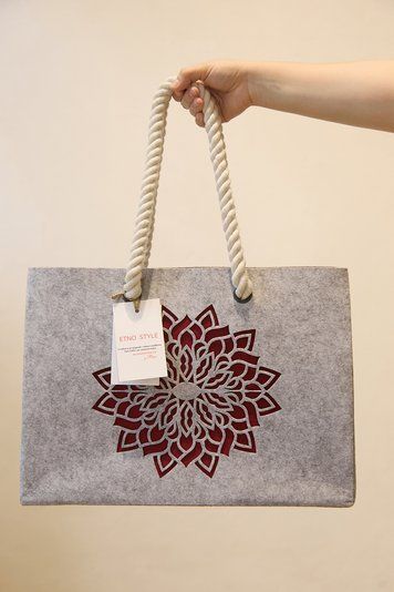 &ldquo;Lotus&rdquo; Tote Bag, Size M