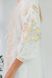 Жіноча вишита сукня, білий льон з рослинною вишивкою, S