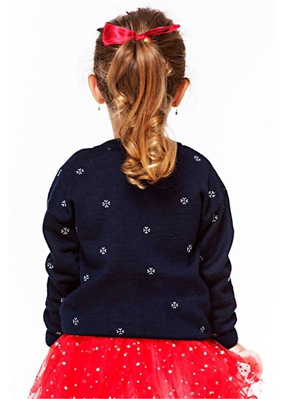 В'язаний светр для дівчинки, 98