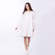 Women's White Dress with White Embroidery, 36