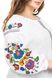 Women's Embroidered Shirt with Coloured Flowers, S