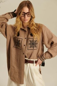 Women's embroidered shirt ‘’Kvit‘’, S