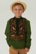 Green embroidered shirt for a boy, 110