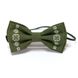 Green Embroidered Bow Tie & Suspenders