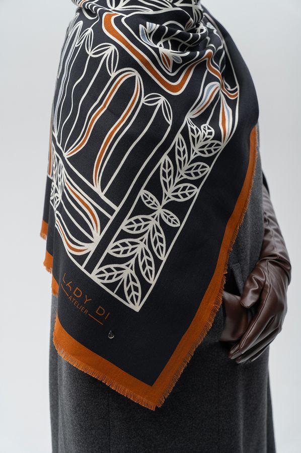 Wool Scarf &ldquo;Symmetry&rdquo;
