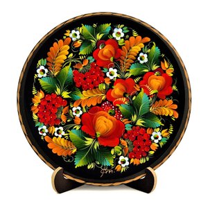 Petrykivka Painting Plate in Medium Size