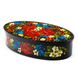 Small Oval Jewelry Box with Traditional Ukrainian Painting