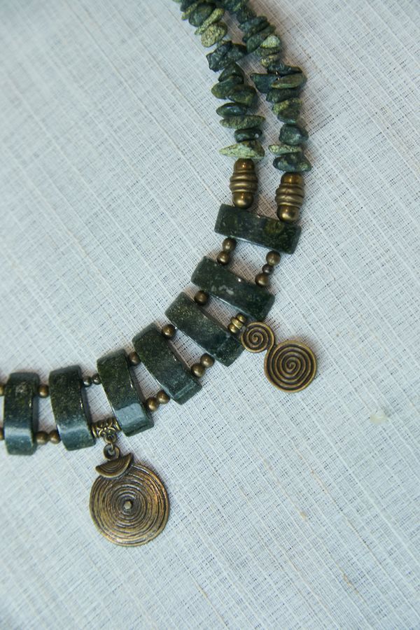 Handmade choker, natural stones