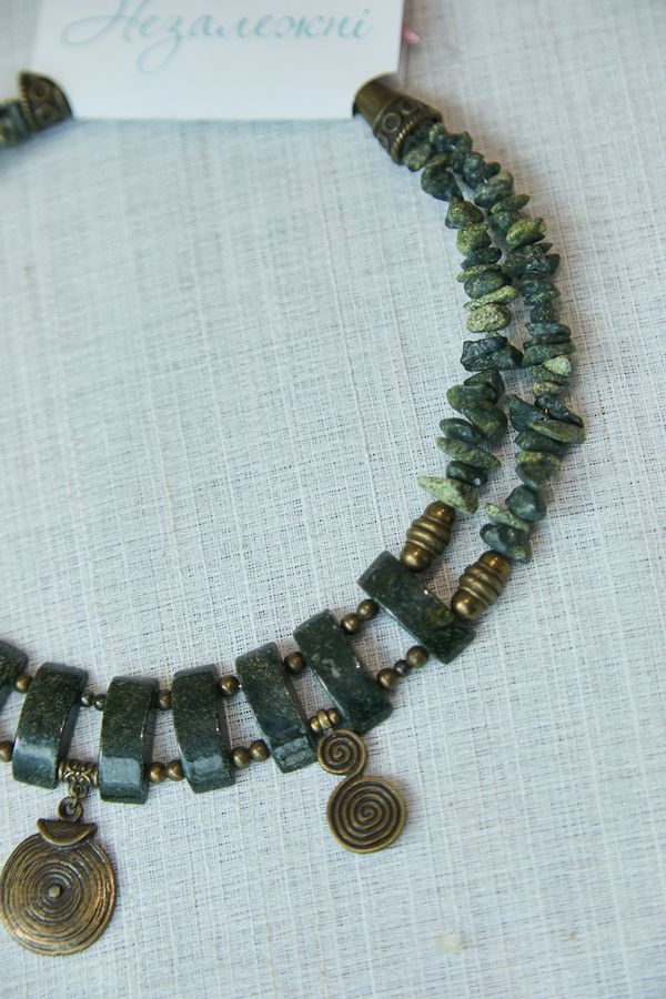 Handmade choker, natural stones